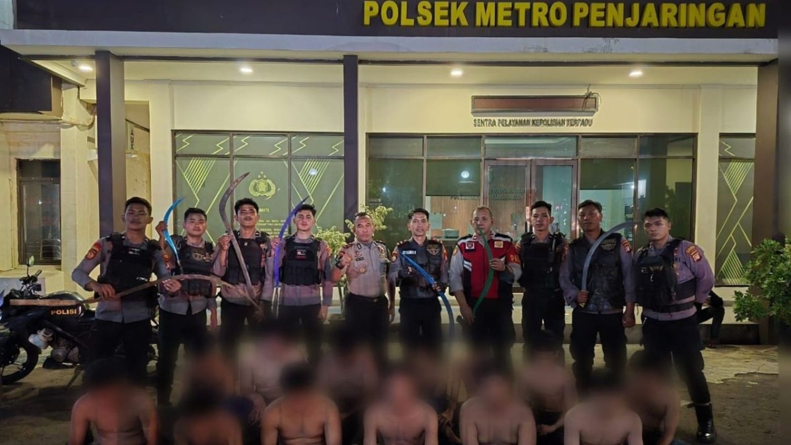 Polisi Kembali Tangkap Belasan Remaja Yang Bersajam Di Jakarta Utara